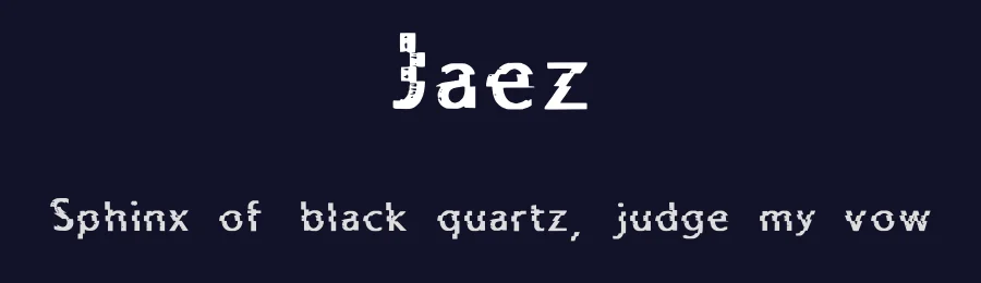 Jaez by Jazz Lal — Decorative Font — thumbnail 2