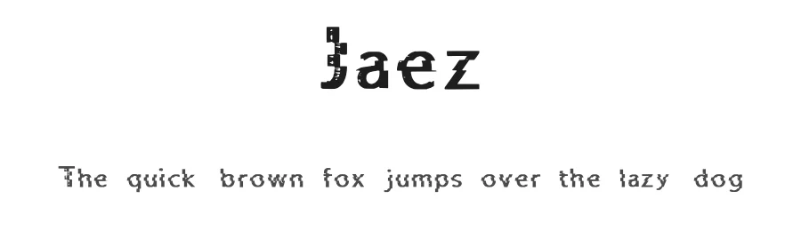 Jaez by Jazz Lal — Decorative Font