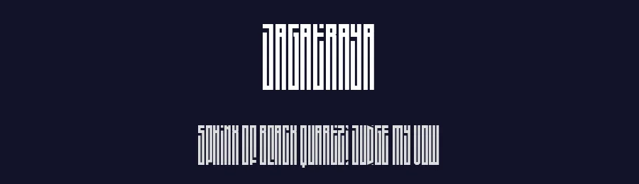 Jagatraya by Alexa — Display Font — thumbnail 2