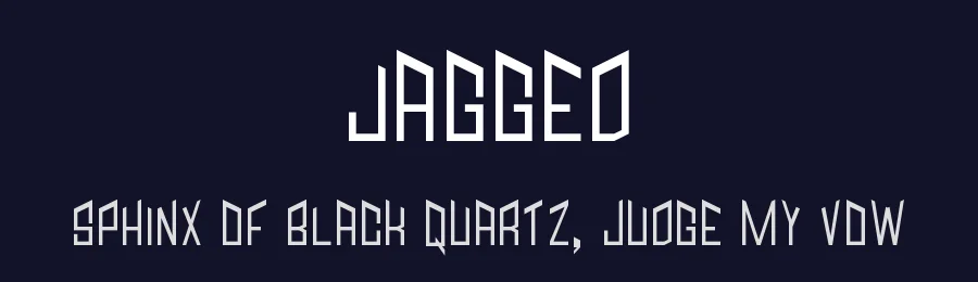 Jagged by M.H. Rinaldi — Display Font — thumbnail 2