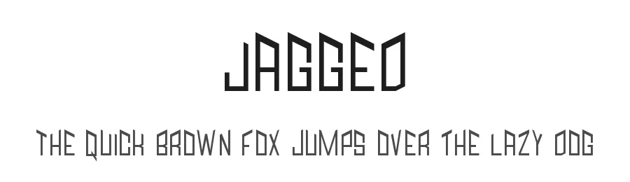 Jagged by M.H. Rinaldi — Display Font