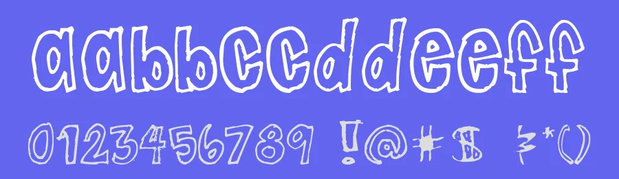 Jaggy Fries by aypreel — Decorative Font — thumbnail 3
