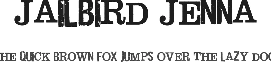 Jailbird Jenna — Decorative Font