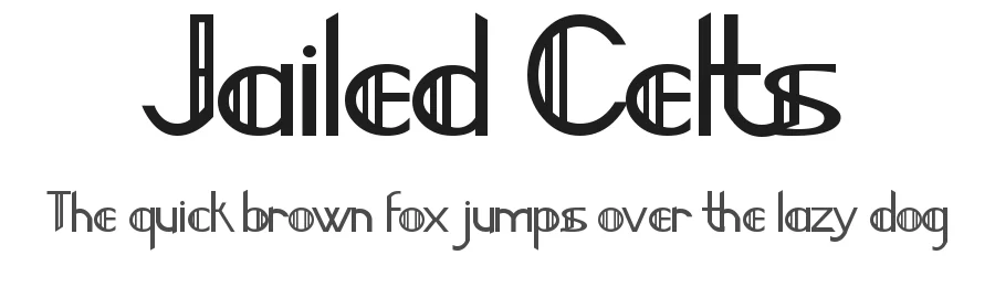 Jailed Celts by Matias Romero — Decorative Font