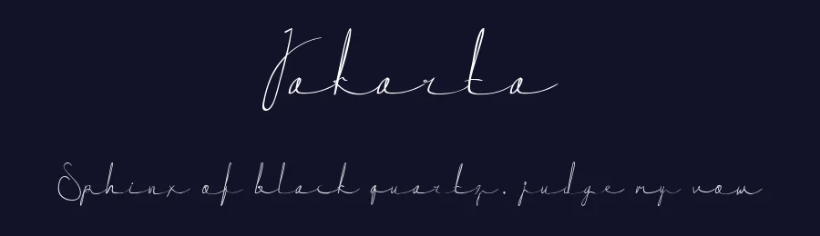 Jakarta by Nine Club Studio — Script Handwritten Font — thumbnail 2