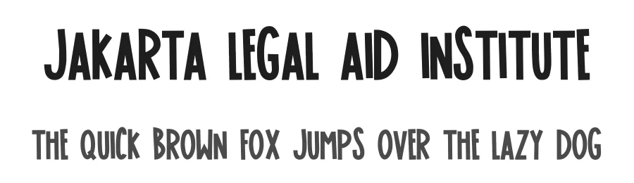 Jakarta Legal Aid Institute by The Docallisme - Amry Al Mursalaat — Decorative Font