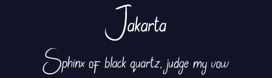Jakarta by Bories Bechker — Script Handwritten Font — thumbnail 2
