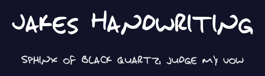 Jakes Handwriting by Jake Noble — Script Handwritten Font — thumbnail 2