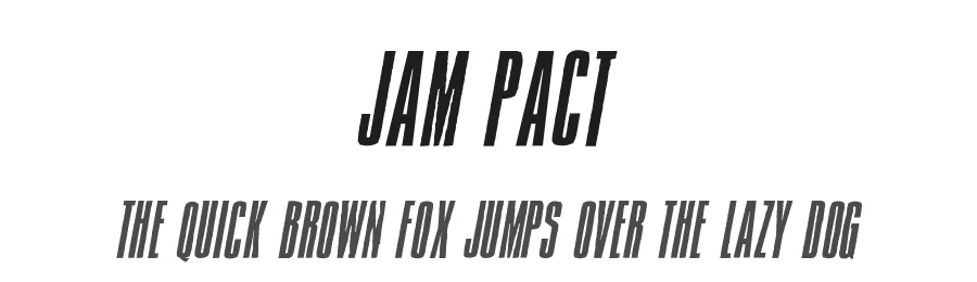 Jam Pact by Vic Fieger — Decorative Font