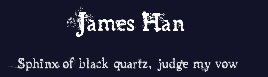 James Han by Pi Luo Chiu — Decorative Font — thumbnail 2