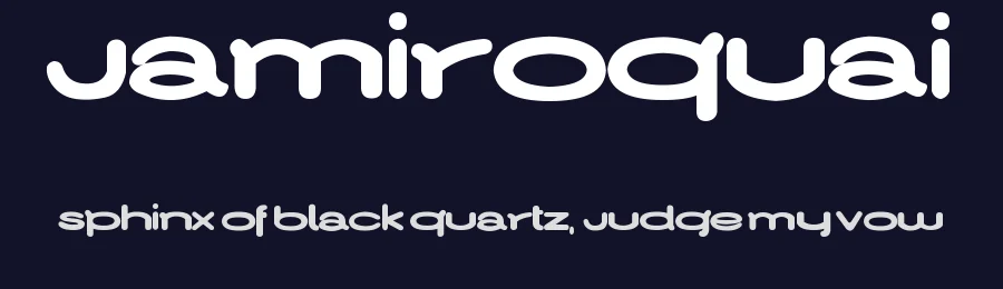 Jamiroquai by Jakub Degórski — Decorative Font — thumbnail 2