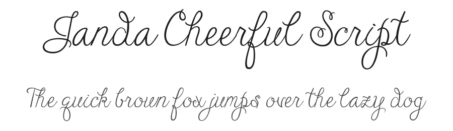 Janda Cheerful Script