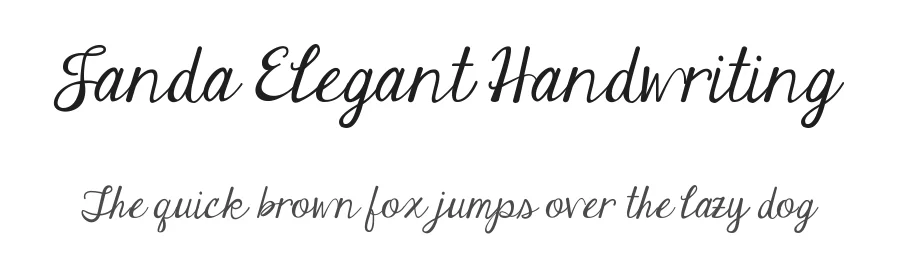 Janda Elegant Handwriting
