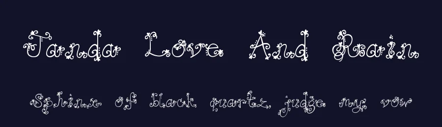 Janda Love And Rain by Kimberly Geswein — Decorative Font — thumbnail 2