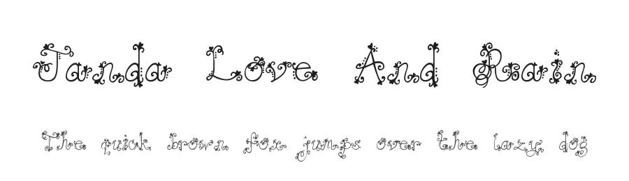 Janda Love And Rain by Kimberly Geswein — Decorative Font