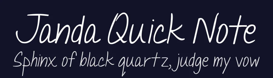 Janda Quick Note by Kimberly Geswein — Script Handwritten Font — thumbnail 2