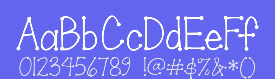 Janda Scrapgirl Dots by Kimberly Geswein — Decorative Font — thumbnail 3