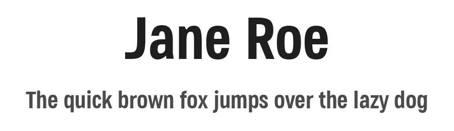 Jane Roe by deFharo — Sans Serif Font