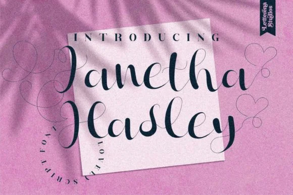 Janetha Hasley Font by Letterena Studios — Script Handwritten Font