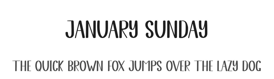 January Sunday