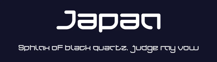 Japan by weknow — Display Font — thumbnail 2