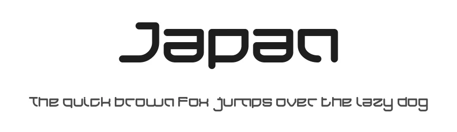 Japan by weknow โ Display Font