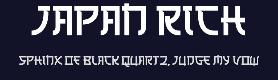 Japan Rich by Nirmana Visual — Decorative Font — thumbnail 2