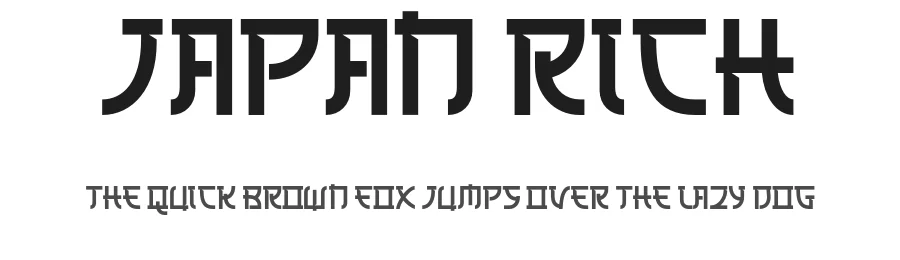 Japan Rich by Nirmana Visual β Decorative Font