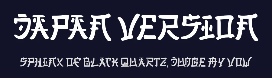 Japan Version by Masa Aska Sanurumi — Decorative Font — thumbnail 2