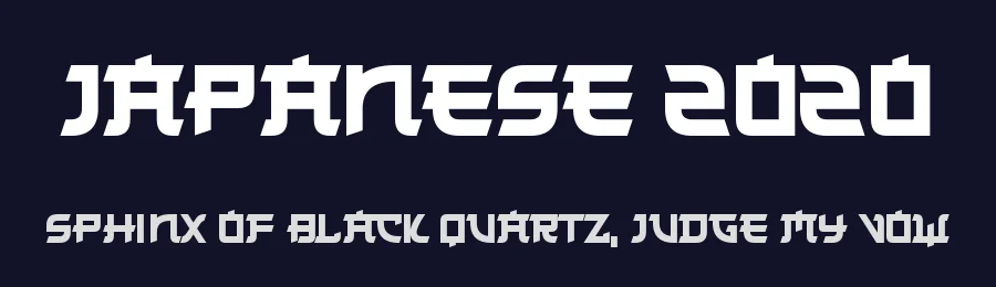 Japanese 2020 by Hawtpixel — Decorative Font — thumbnail 2