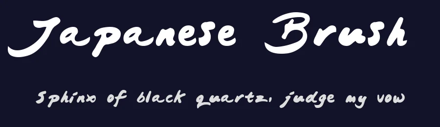Japanese Brush — Script Handwritten Font — thumbnail 2