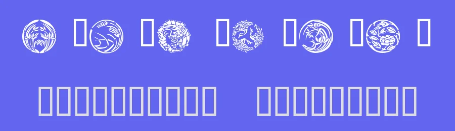 Japanese Designs by Denise Clendenin — Dingbats Font — thumbnail 3