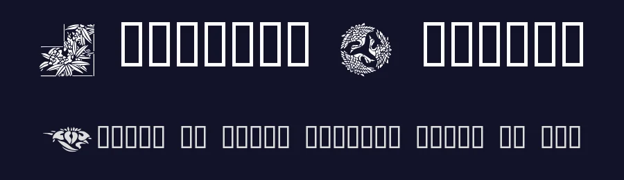 Japanese Designs by Denise Clendenin — Dingbats Font — thumbnail 2