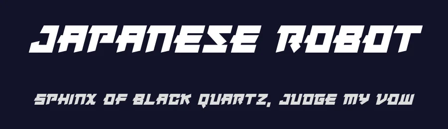Japanese Robot by Hawtpixel — Decorative Font — thumbnail 2