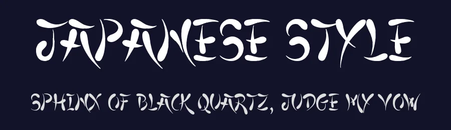 Japanese Style by JSH creates — Decorative Font — thumbnail 2
