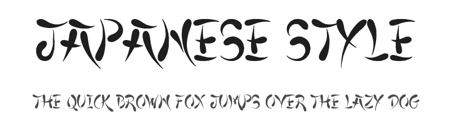 Japanese Style by JSH creates — Decorative Font