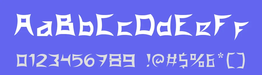 Japanola by Kong Font — Decorative Font — thumbnail 3