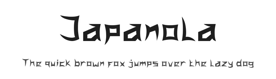 Japanola by Kong Font — Decorative Font