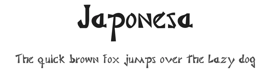Japonesa by Intellecta Design — Decorative Font