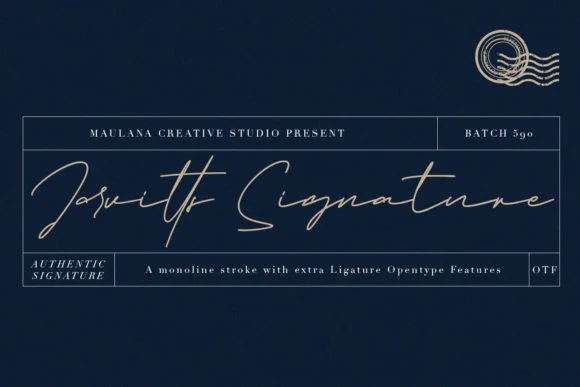 Jarvitts Signature Font by Maulana Creative — Script Handwritten Font