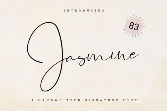 Jasmine Font by jimtypestudio by jimtypestudio — Script Handwritten Font