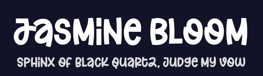 Jasmine Bloom by Subectype & Orenari — Decorative Font — thumbnail 2