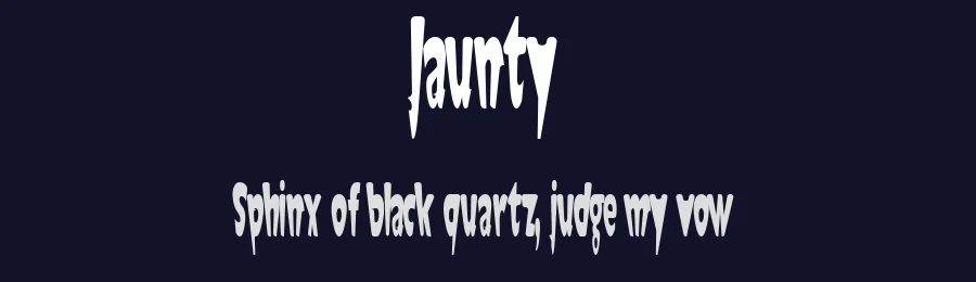 Jaunty by Omega Font Labs — Decorative Font — thumbnail 2
