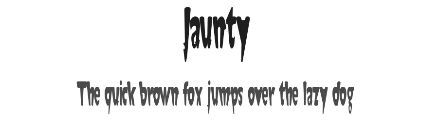 Jaunty by Omega Font Labs — Decorative Font