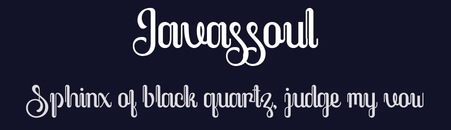 Javassoul by Kong Font — Decorative Font — thumbnail 2