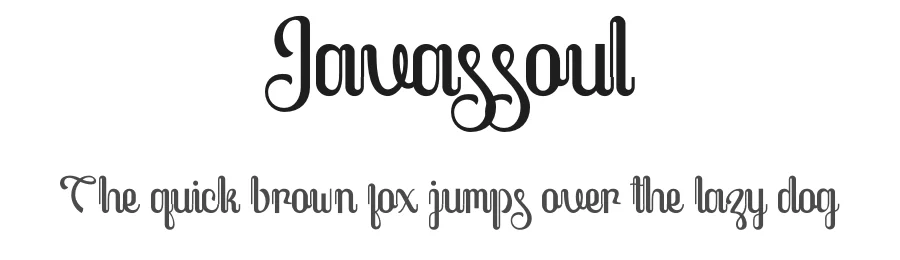 Javassoul by Kong Font — Decorative Font