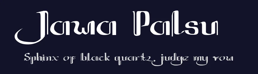 Jawa Palsu — Decorative Font — thumbnail 2