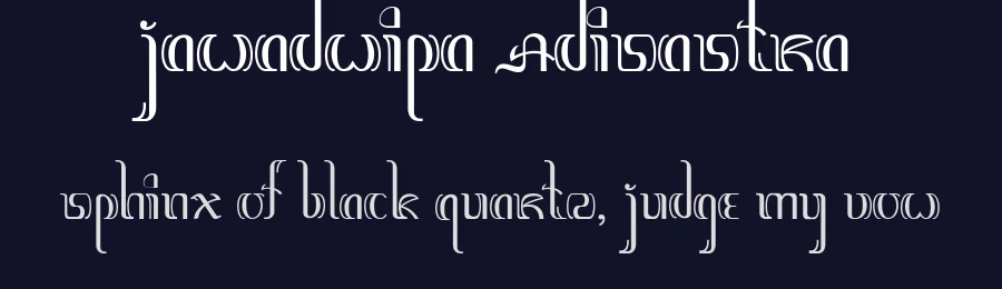 Jawadwipa Adisastra by Adien Gunarta — Decorative Font — thumbnail 2