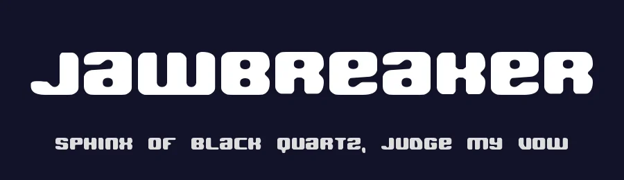 Jawbreaker by Ænigma — Display Font — thumbnail 2