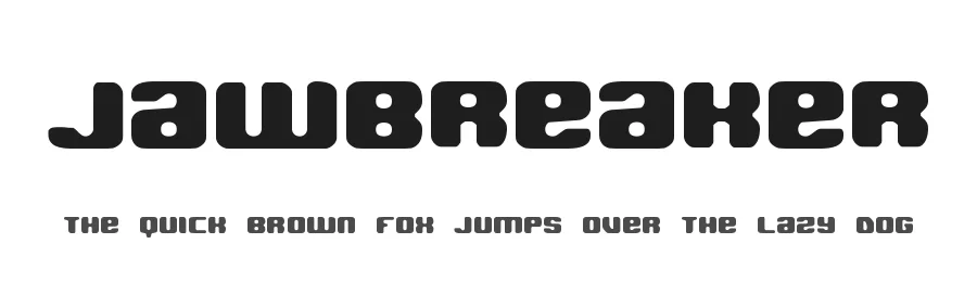 Jawbreaker by Ænigma — Display Font